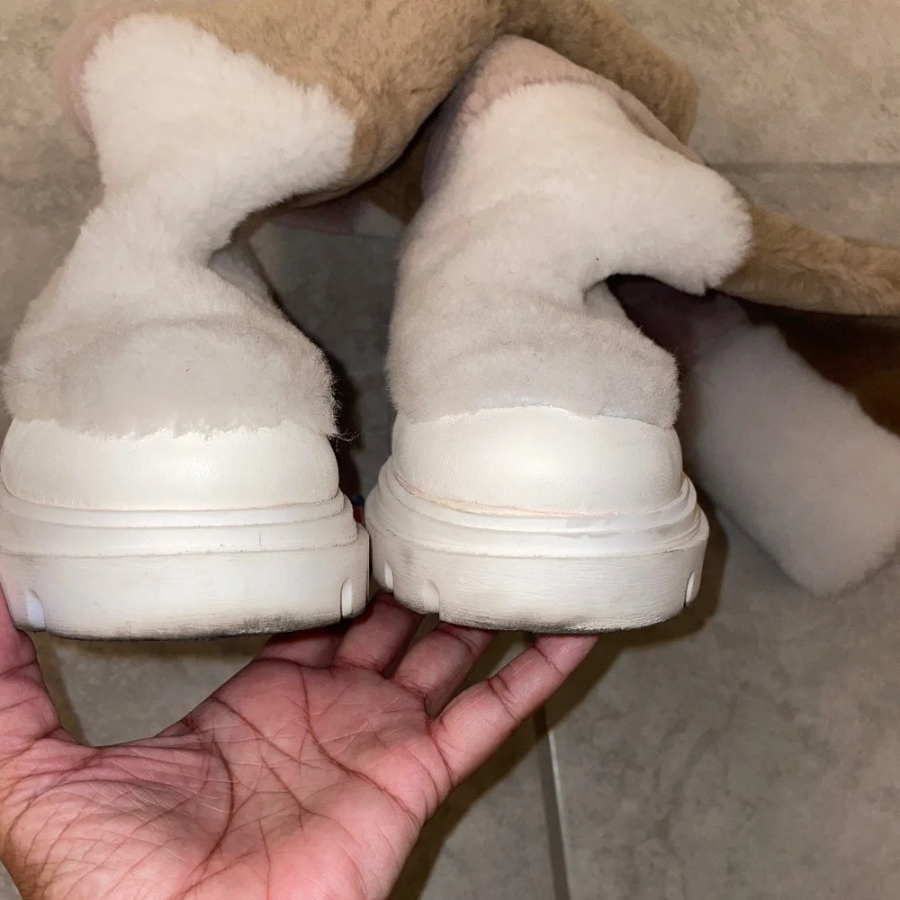 FREE PEOPLE Happy Thoughts  Color Block Shearling Boots Size 38/8